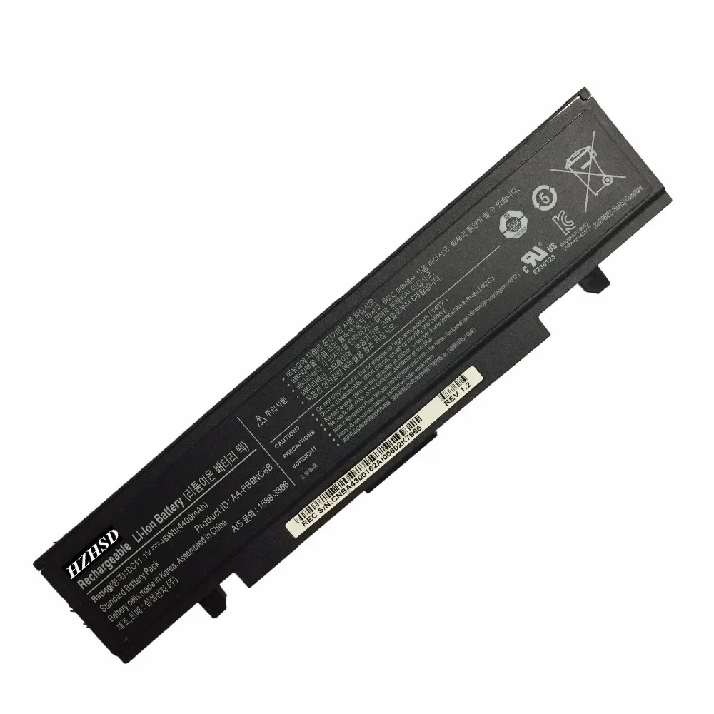 Bateria original do portátil para Samsung, AA-PB9NC6B, AA-PB9NS6B, NP355V5C, AA-PB9NC6W, R428, R429, R430, R467, R528, R530, 11.1V, novo