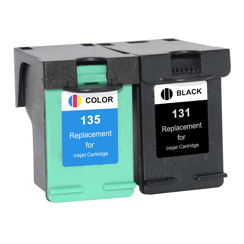 KMCYinks Compatible 131 135 Ink Cartridge Replacement for HP 131 135 HP131 HP135 for Deskjet 460 5740 5940 6520 6540 2570 5743