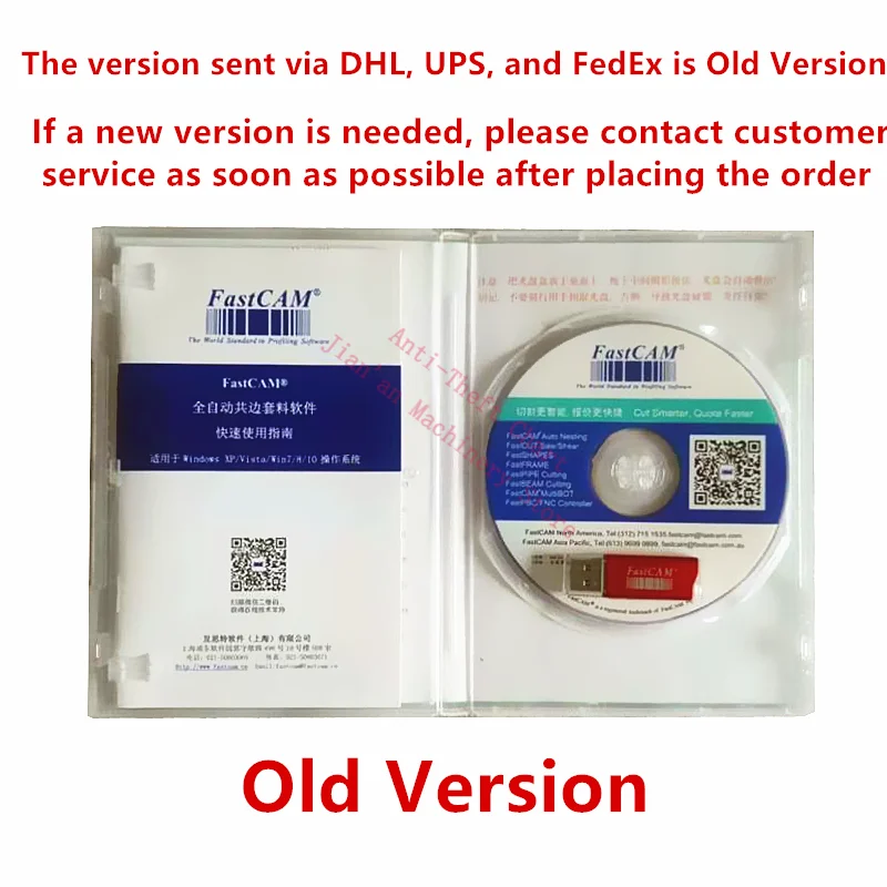 V7.6 FAST CAM Software 6000*2200mm Genuine Nesting Professional CNC Plasma Cutter Portable Version 15 Languages FASTCAM