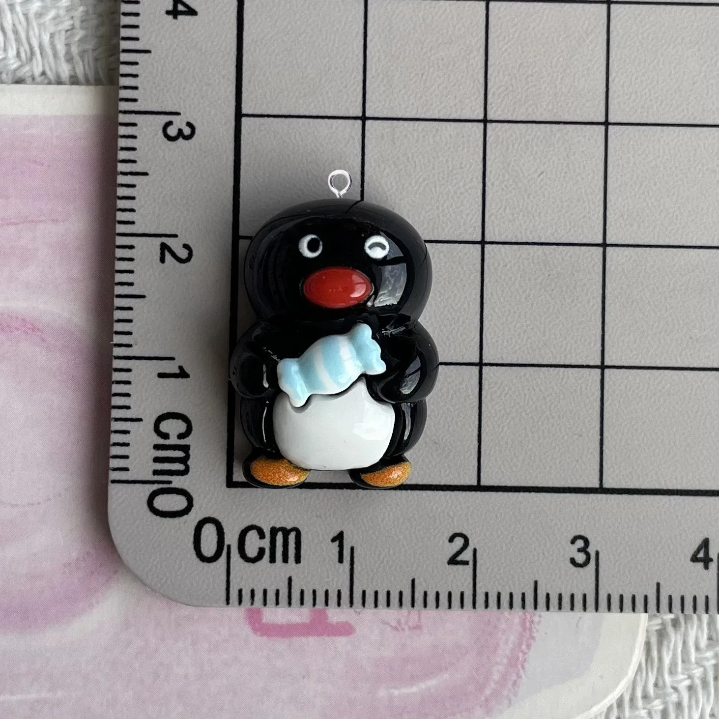 10Pcs Kawaii Black Penguin Pendant for Jewelry Making Findings Cute Resin Animals Charms Flatback For Earrings view 5