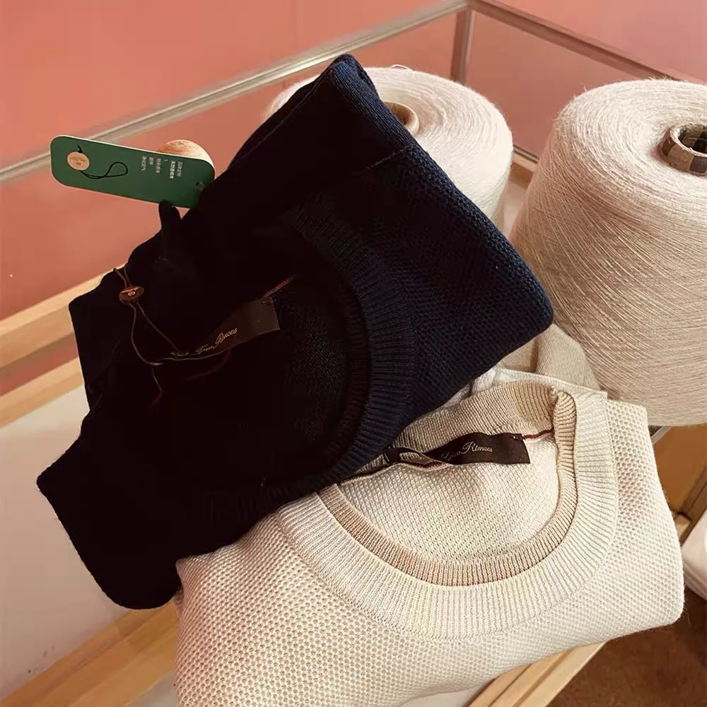 

Осень-зима, новый мужской вязаный свитер, длинный свеч из двух предметов, круглый, свободный крой, удобный повседневный шерстяной свитер