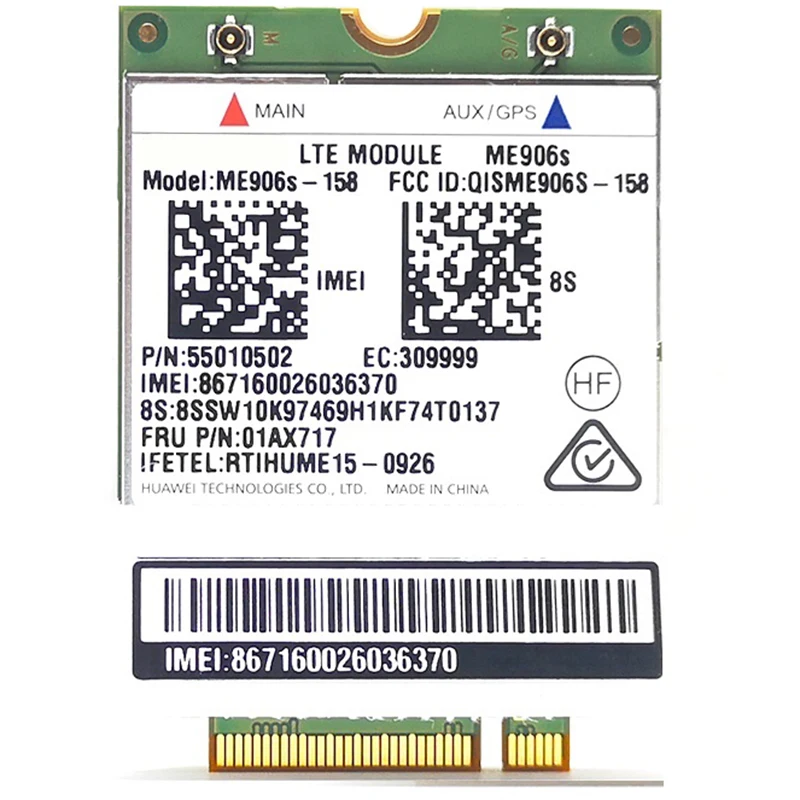 ME906S Mobile Broadband Card For Lenovo X260 T460 T560 X1C L560 P50 LTE HSPA+ 4G Module ME906S-158