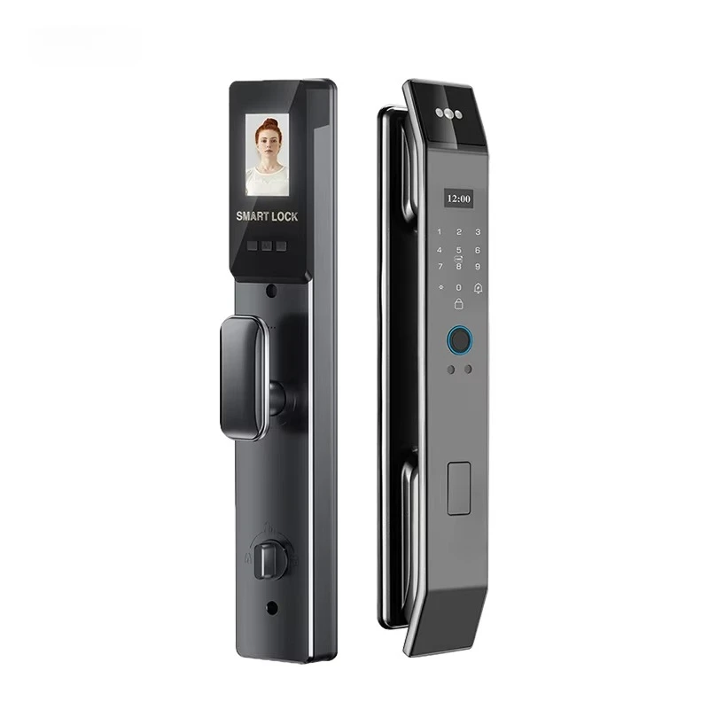 3D Face Recognition Door Lock Fully Automatic Electronic Digital Biometric Fingerprint Smart Gate Lock with Facial Scan for Home