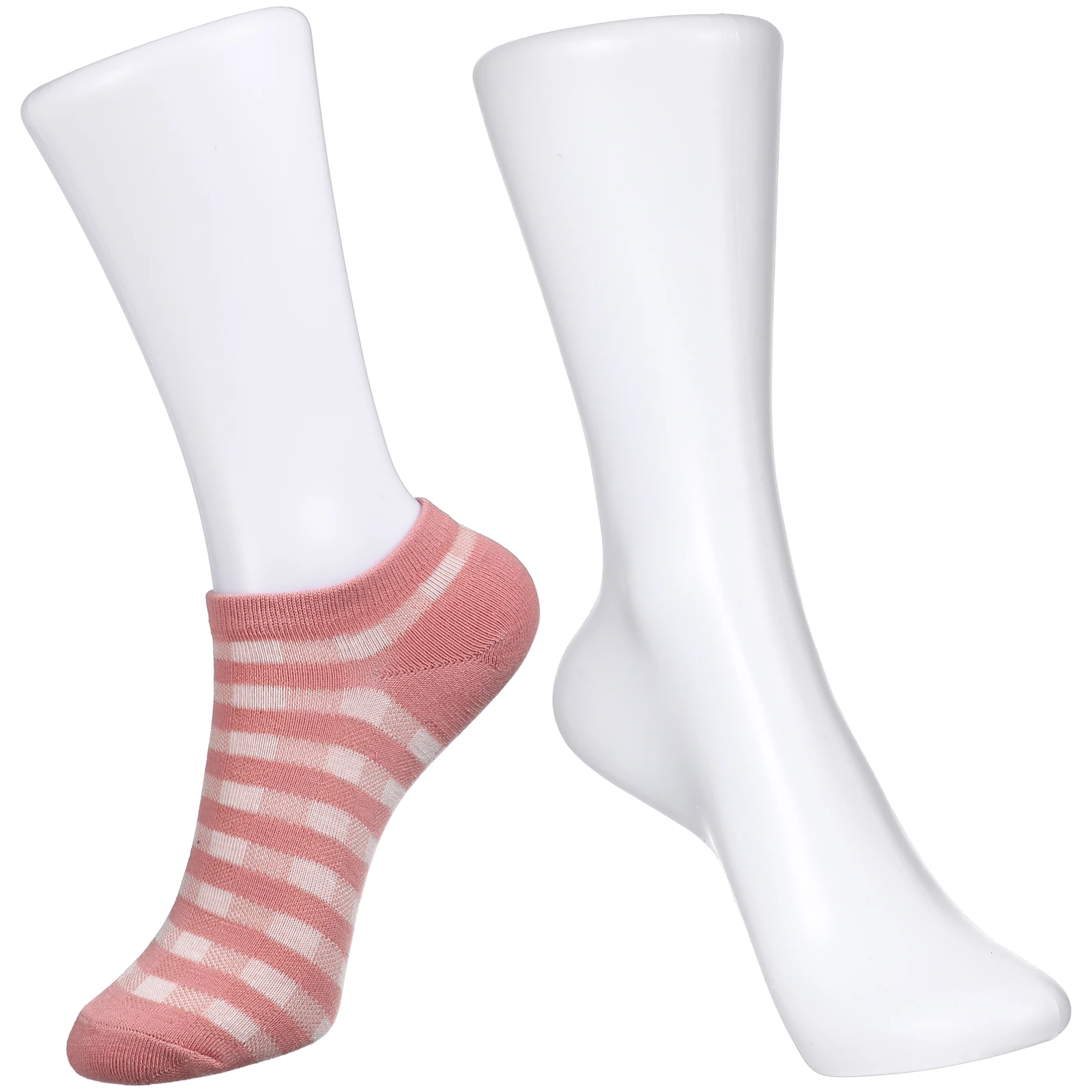 

2pcs Foot Plastic Shoe Display Stand For Socks Anklets Women Shoes Holder Fake Feet Sock Display Mannequin Feet Sock Mold