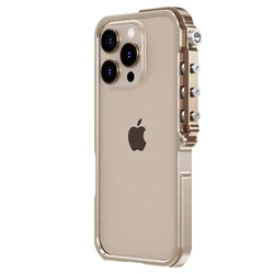 Armor Aluminium Metal Bumper Frame Case for IPhone 16 15 14 13 Pro Max Plus IPones 16Pro 15Pro I16 ProMax Hard Cover Accessories