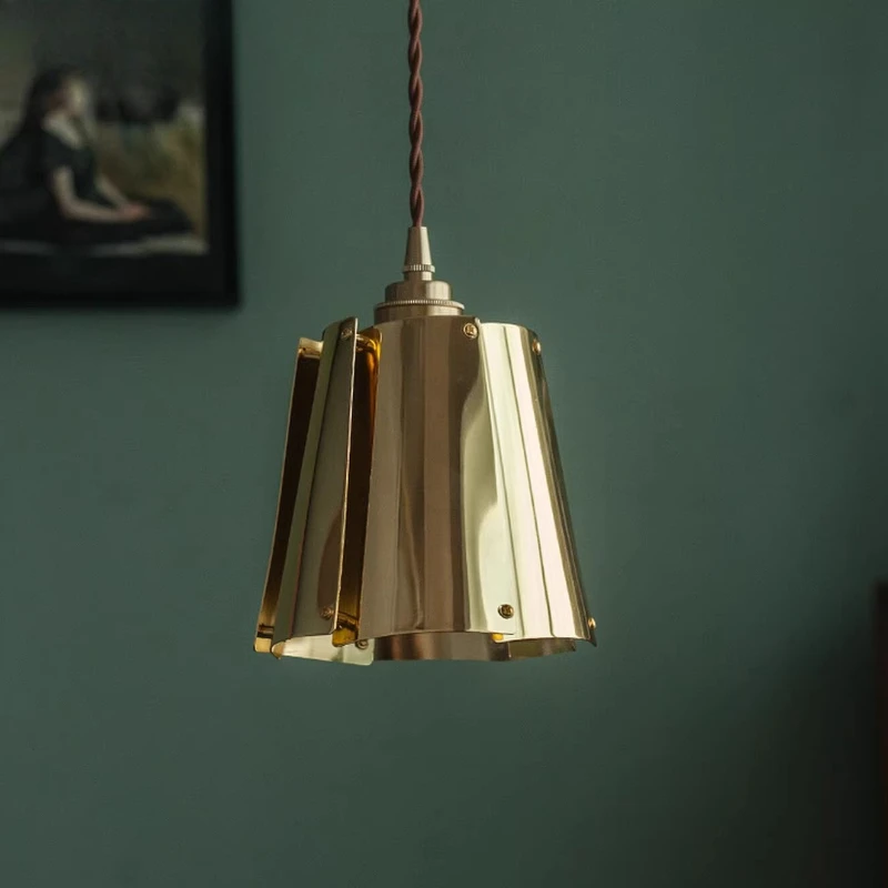 

American Retro Industrial Style Louvered Pendant Lights Bar Coffee Shop Hair Salon Bar Counter Restaurant Bedside Hanging Lamps