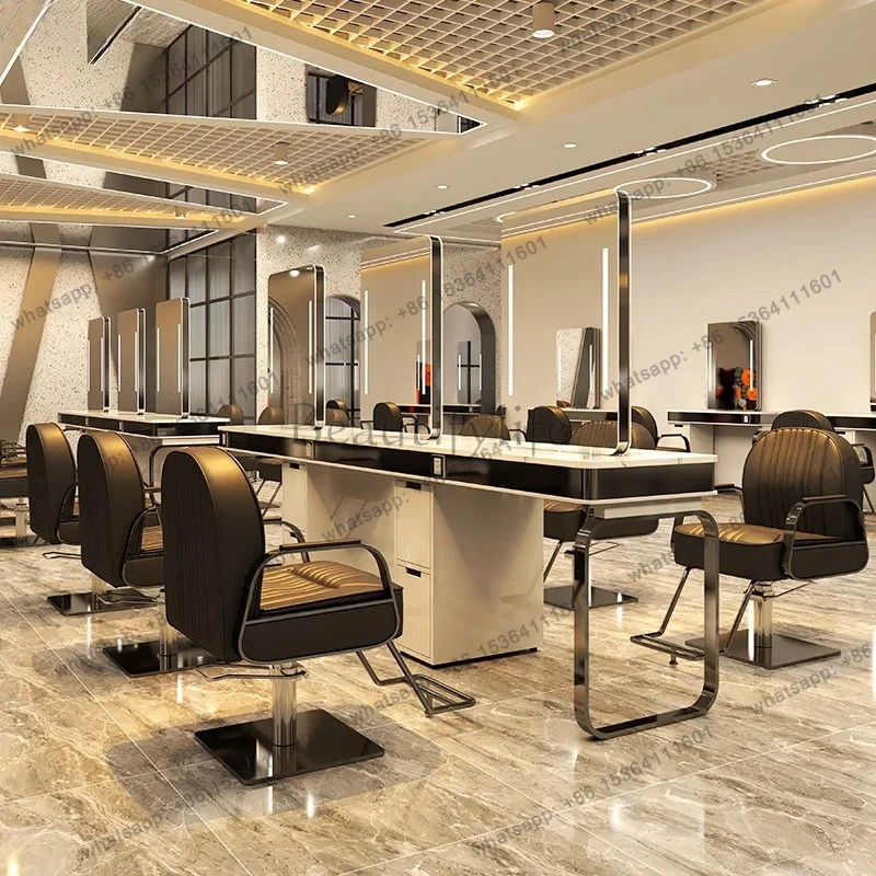 Hair Salon Special Perm and Dye Mirror Hair Salon Single and Double Sided Hair Cutting Mirror Photo Studio Makeup Table