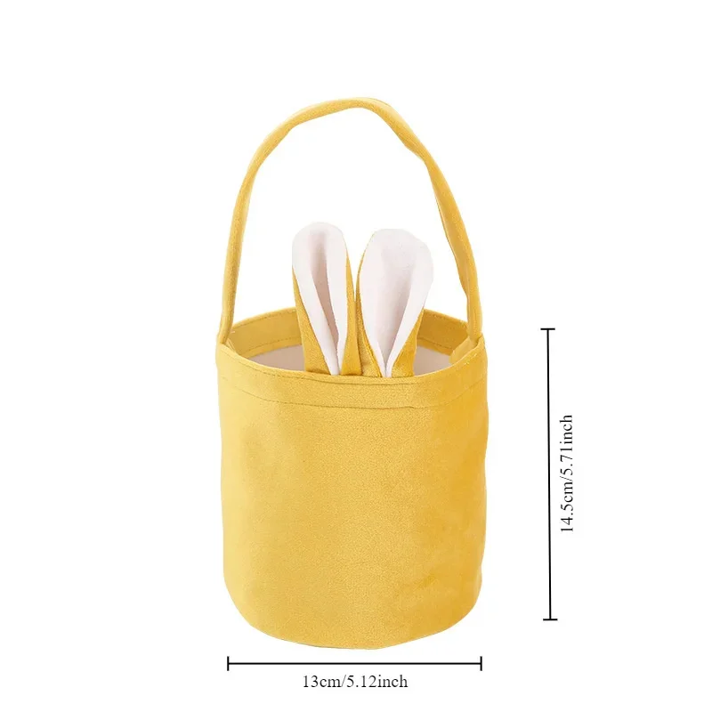 5 Bunny Ear Gift Tote Bags, DIY Personalized Storage Bucket, Large Capacity Basket, Easter Party Atmosphere Decoration