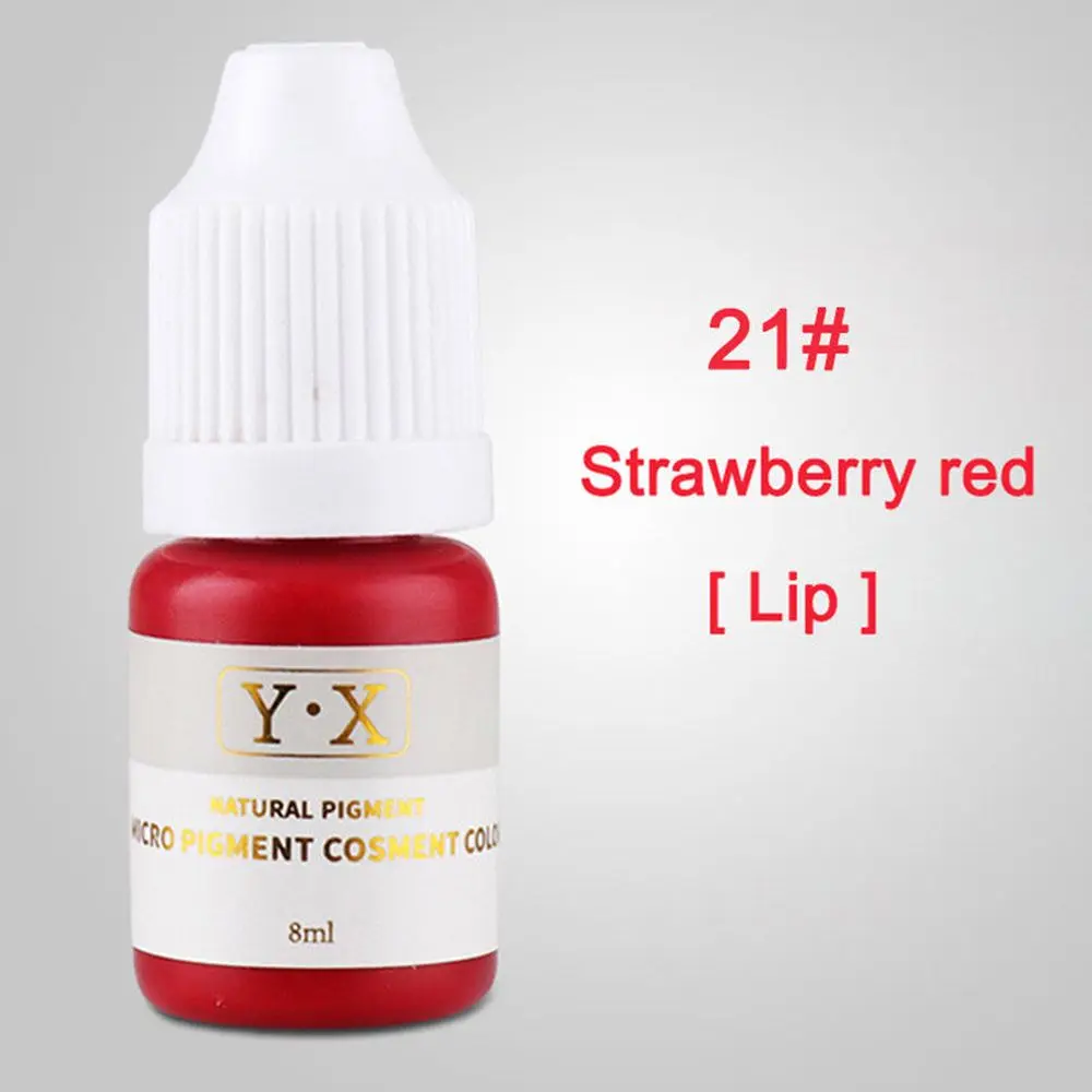 1PC 8ML Semi Permanent MakeUp Body Art  Ink Pigment Microblading Eyebrow Eyeliner Lipliner