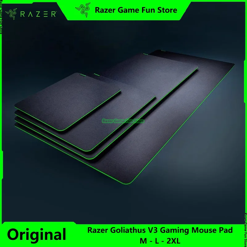 Razer Goliathus V3 Soft Gaming Mouse Mat Textured Micro-Weave Cloth Surface - High-Density Rubber Foam - Anti-Slip Mouse Pad