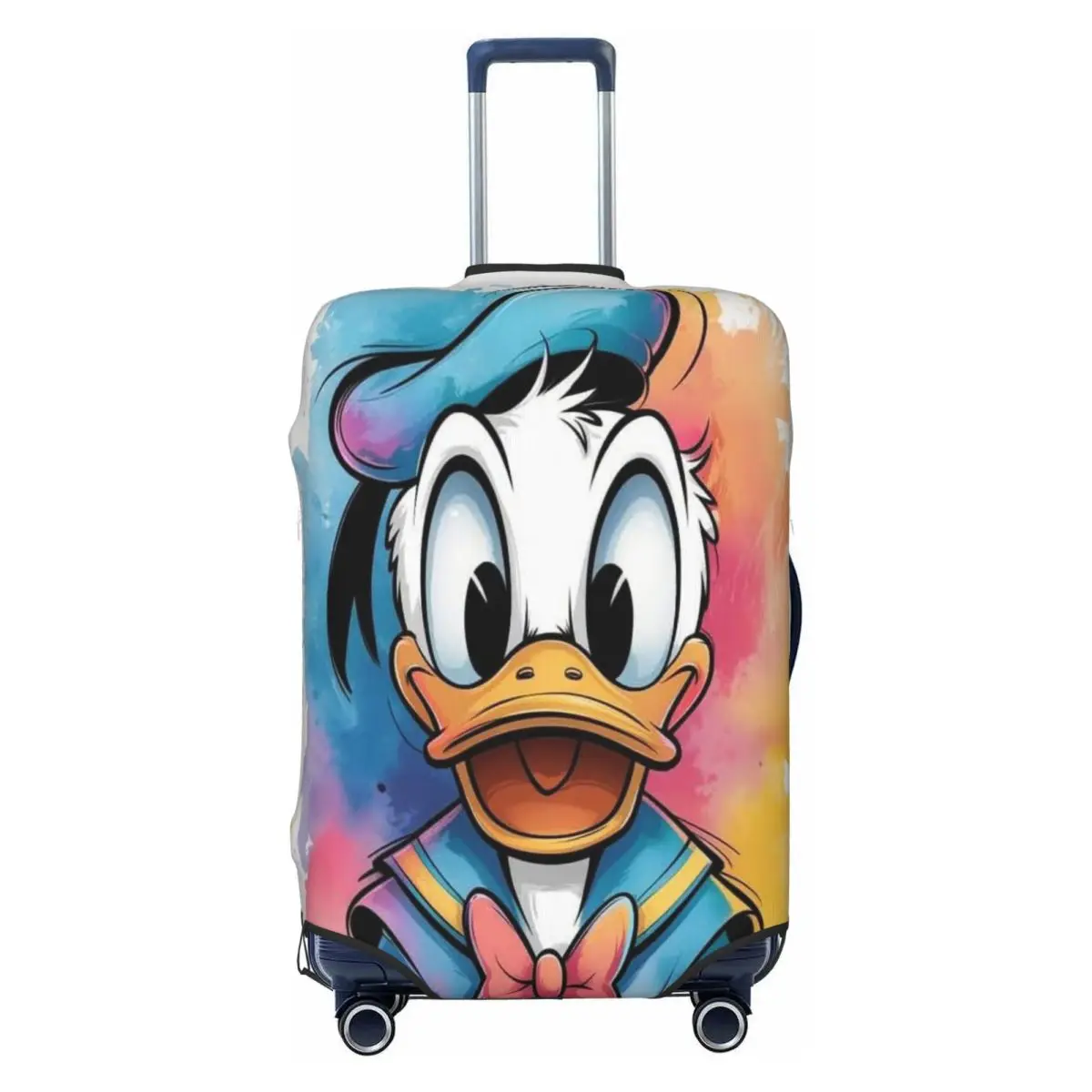 

Защитный чехол для чемодана с мультяшными утками в стиле аниме (Дональд), модный дорожный чехол для чемоданов 18-32 дюйма