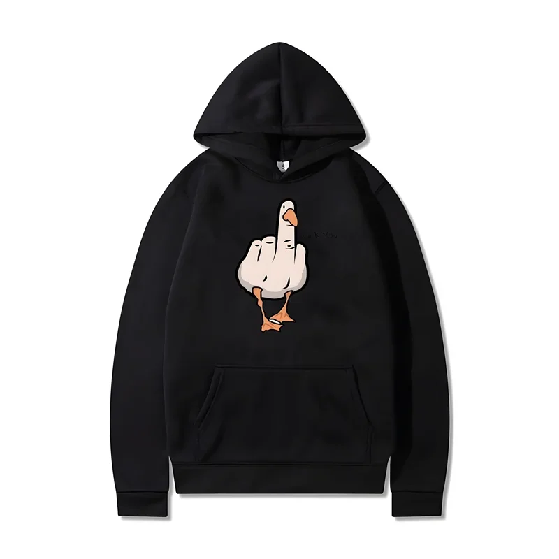 Funny Duck You Print Hoodie Men Women Harajuku Hip Hop Hooded Sweatshirts Fashion Casual Oversized S-3XL Loose Pullovers