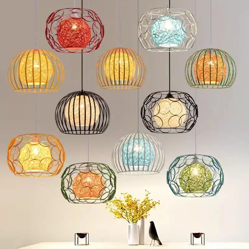 Creative Unique Single Head Modern Pendant Light Cafe Bakery Coffee Shop Restaurant Bar Kitchen BBQ Restaurant Home Decor Led