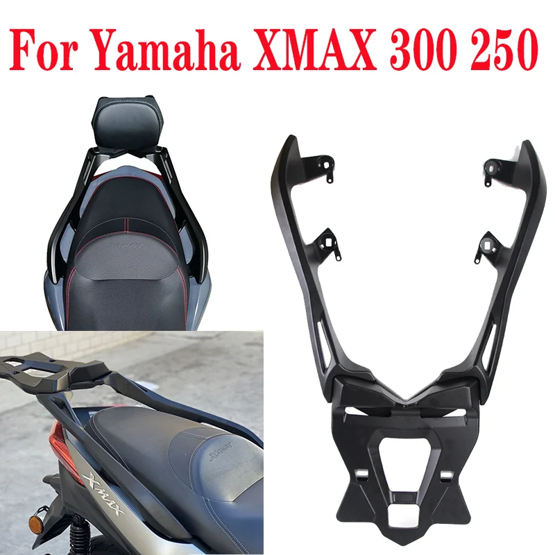 For Yamaha X-MAX XMAX 300 250 XMAX300 XMAX250 Accessories Rear Rack Backrest Bracket Luggage Carrier Rack Shelf Holder Support