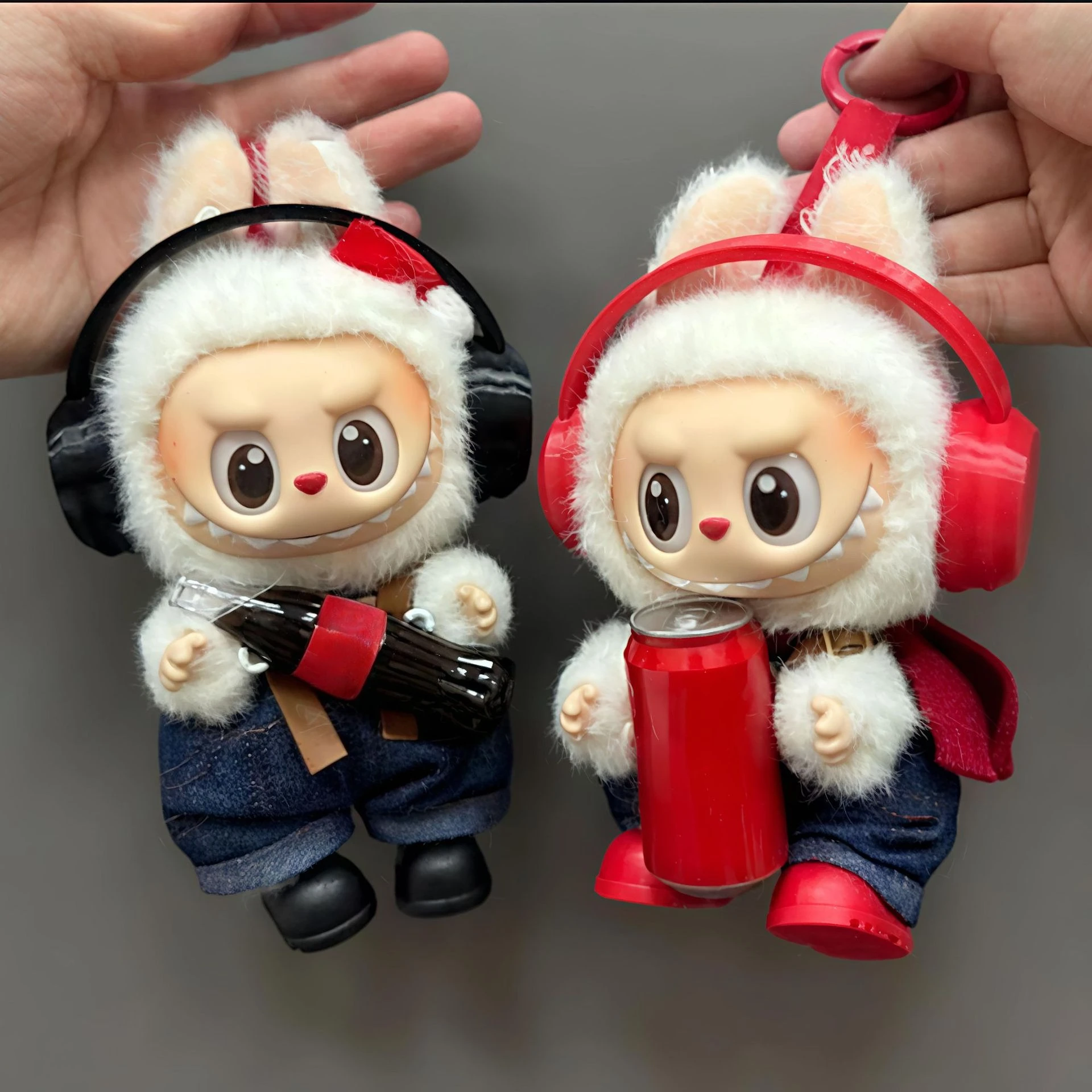 Para Ropa de Labubu, accesorios DIY para muñecas, tela para tirar, Factor de felicidad de Cola, Ropa de Labubu para regalo de Año Nuevo, Ropa para muñecas