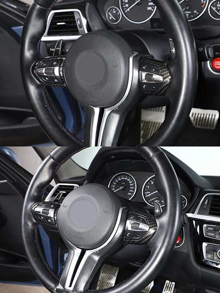 Rot Für BMW F20 F22 F21 F30 F32 F33 F36 F06 F12 F13 X5 F15 X6 F16 M-Sport ABS Lenkrad Dekoration Rahmen Trim – Detail 2