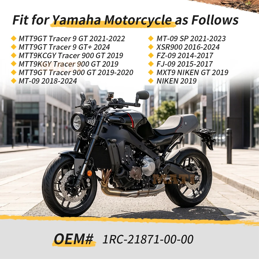 Coolant Water Tank Reservoir w/ Cover For Yamaha MTT9GT MTT9KC Tracer 9 900 GT GT+ MT-09 XSR900 FZ-09 FJ-09 MXT9 NIKEN 2014-2024