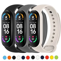 Watch Strap For Xiaomi Mi Band 7 6 5 NFC Wristband Silicone Bracelet Wrist Straps correa Mi Band 6 7 5 4 Smartwatch Accessories