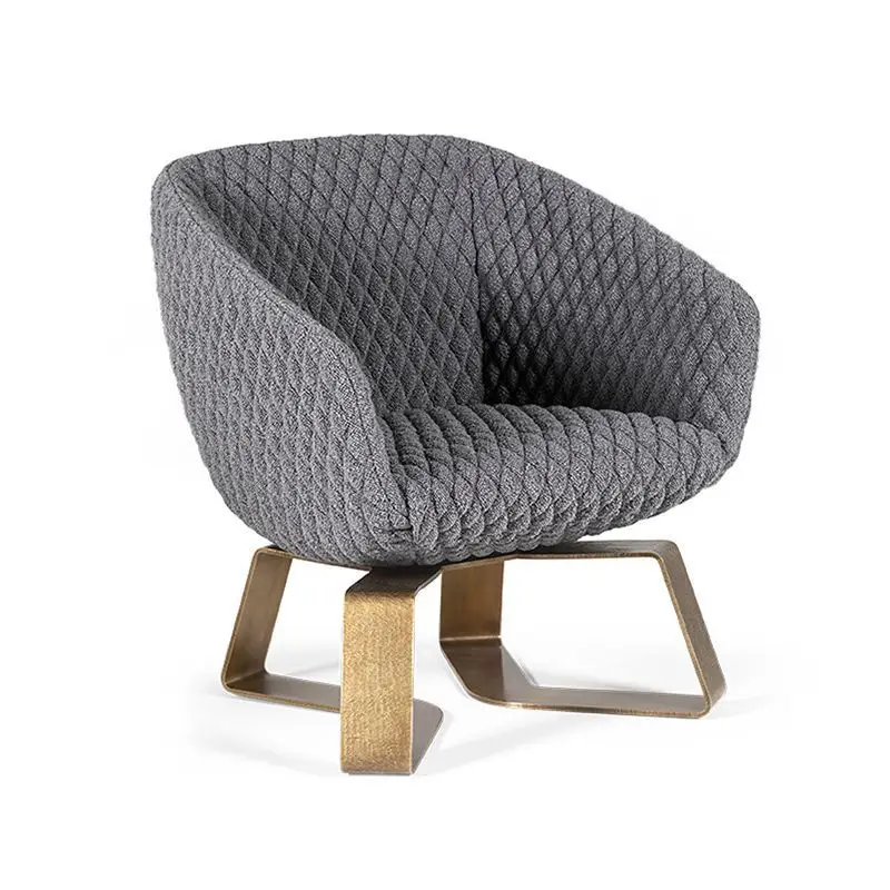 

Italian style, stainless steel, lounge chair, modern, minimalist, creative, dining chair