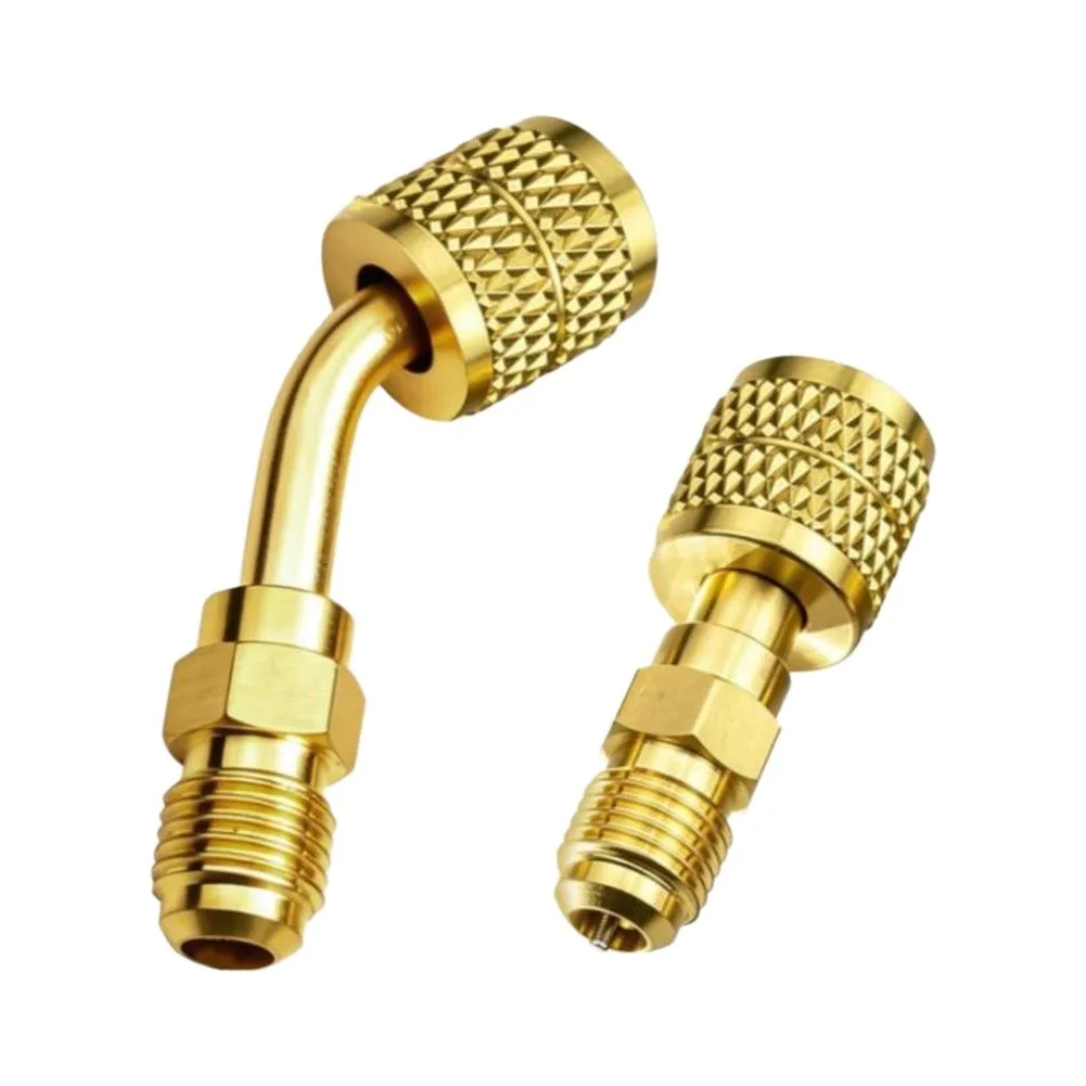 2PCS To A2L R454 ConversioAdapter Head 1/4 External Internal LH For Mini Split HVAC RefrigeratioTool Fitting