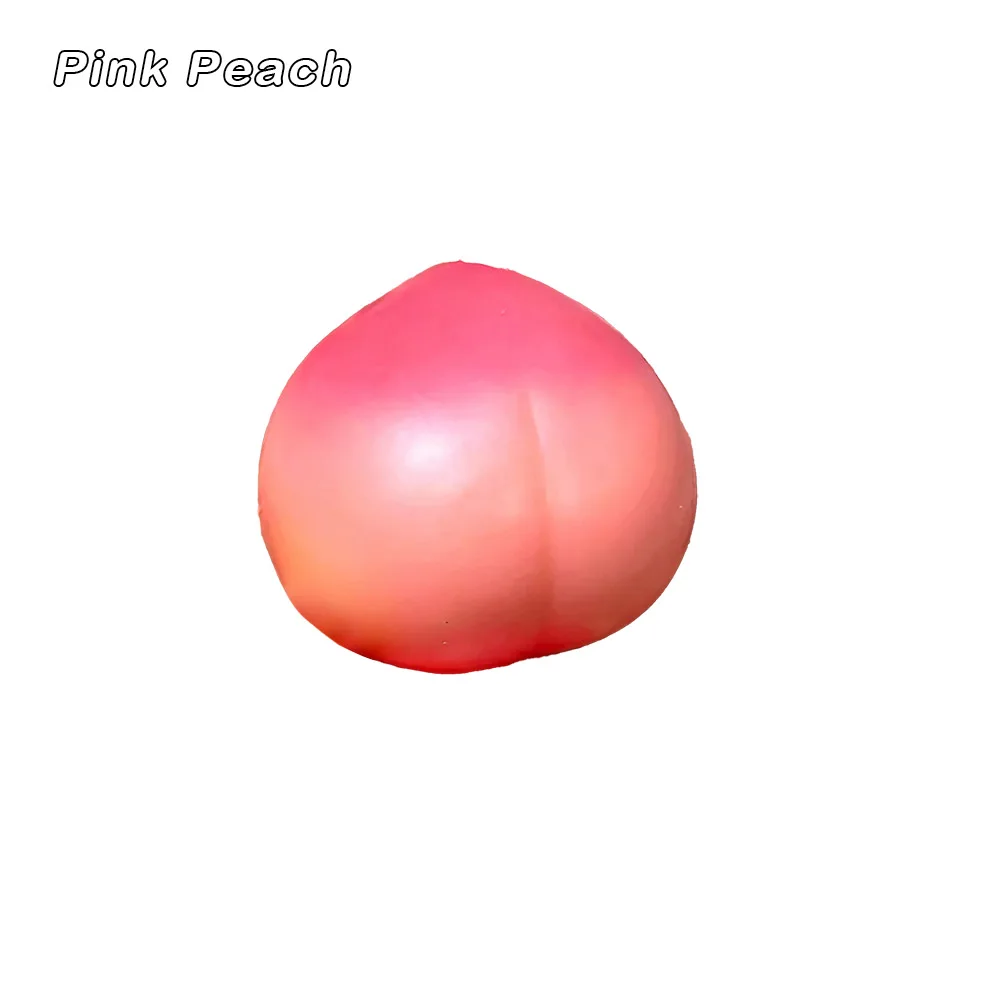 Handgefertigter Knuspriger Pfirsich-Mango-Orangen-Pudding Stressball, Knautschspielzeug, Knuspriges und Weiches Lebensmittelspielzeug, ASMR Sensorisches Stressabbau-Spielzeug – Detail 6