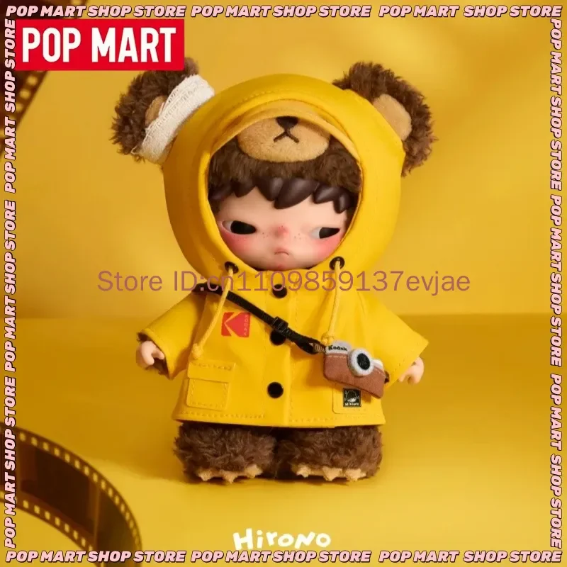 Pop Mart Hirono X Kodak Click Bear Vinyl Plush Keychain with Hang