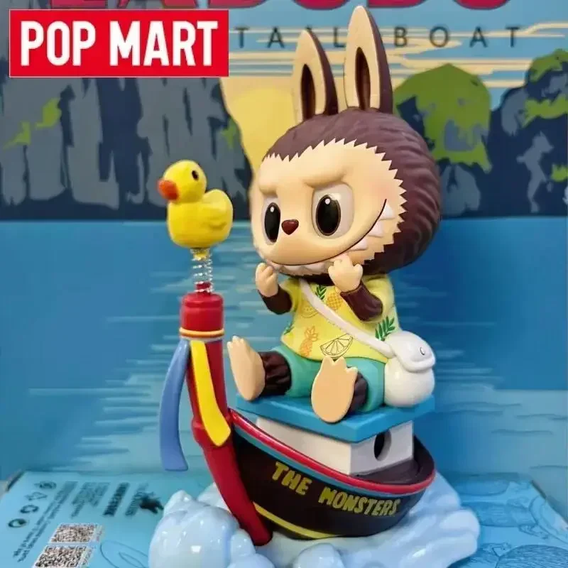 

POP MART The Monsters Labubu Long-Tail Boat Figure Thailand Exclusive Blind Box Girls Gift Toy Doll Desktop Ornaments Collection