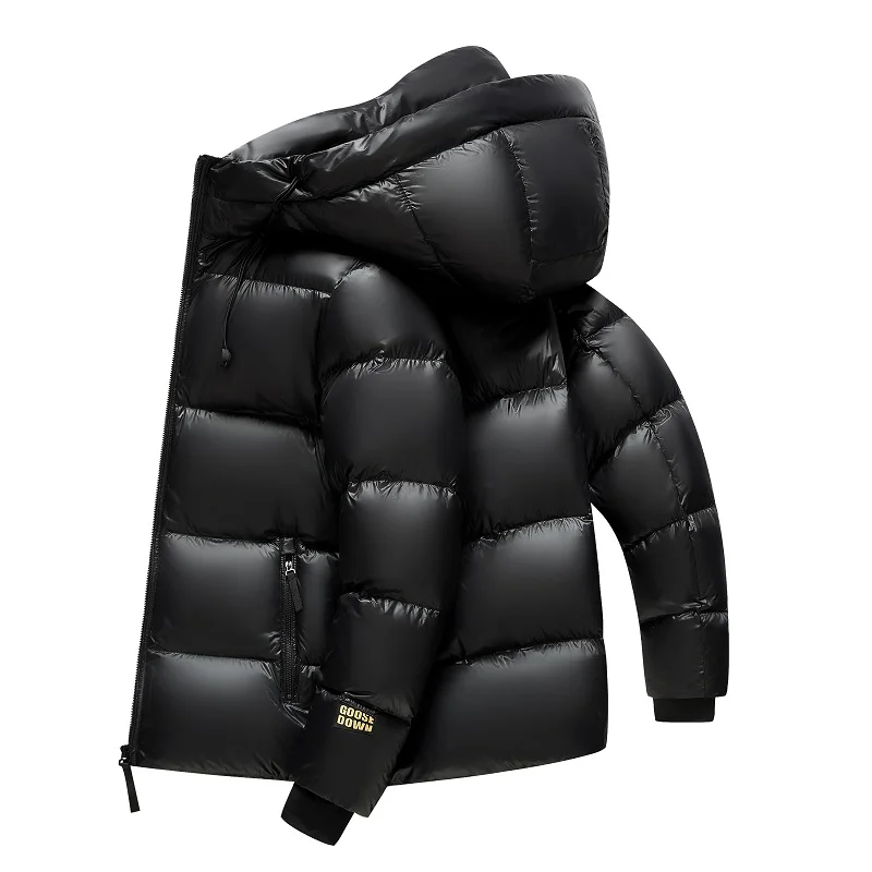 Real 90% Goose Down Coat Men 2025 Winter Thick ThermaL Warm Puffer Jacket Luxury Fashion Hooded Goose Down Parkas Coat