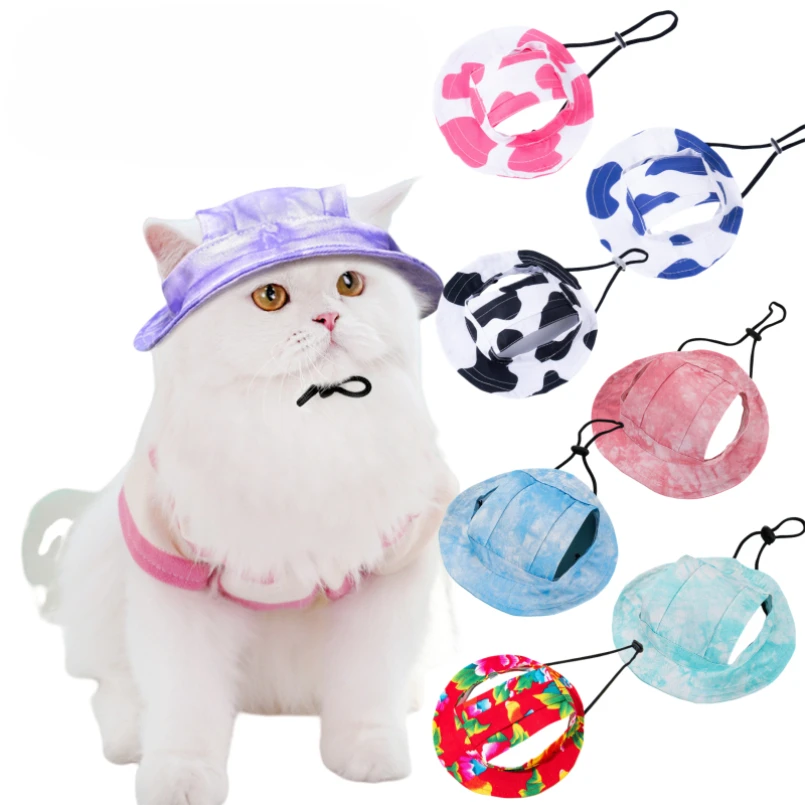 

Pet Hat with Ear Holes Sunscreen Baseball Cap for Large Medium Small Dogs Cap Sun Hat for Cat Outdoor Hiking Hat Pet Products