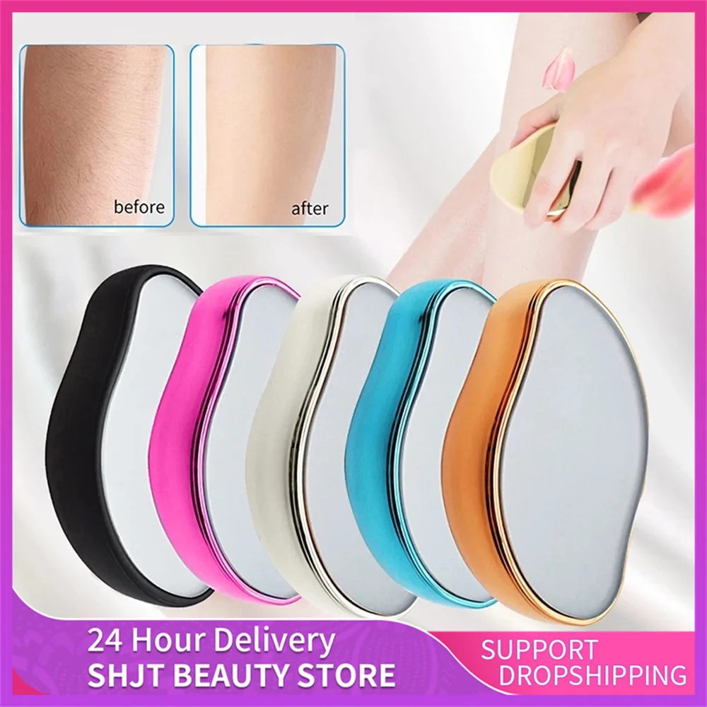 

Crystal Physical Hair Removal Eraser Glass Hair Remover Painless Epilator Easy Cleaning Reusable Body Care Depilation Tool