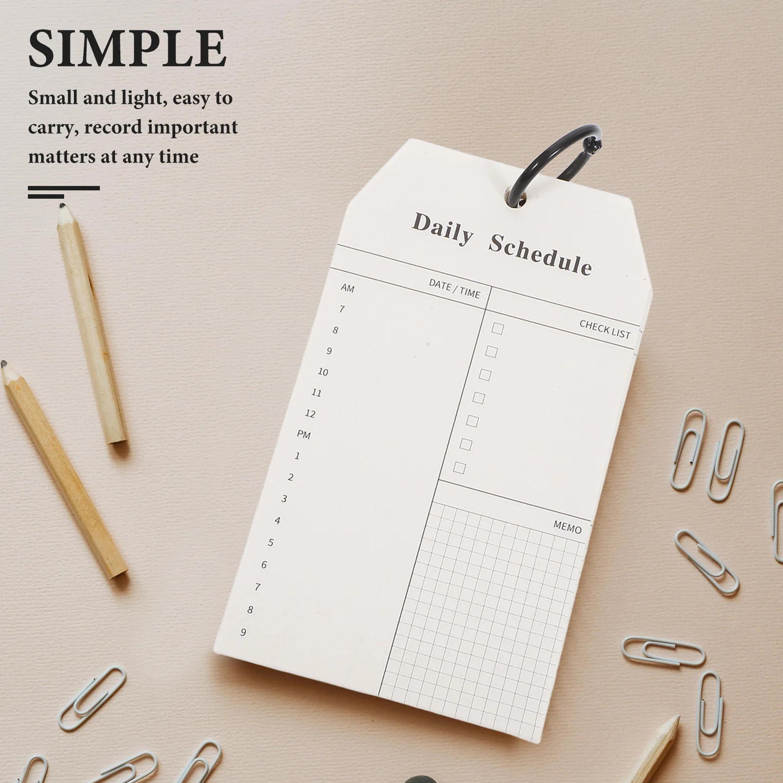2 قطعة مفكرة مخططة يومية قابلة لإعادة الملء، ورق قوي خفيف الوزن للاستخدام المنزلي والمكتب والمدرسة، مخطط المفكرة الأسبوعية #1