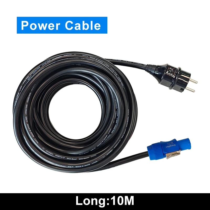 LED Display Main Power Cable 5m 10m Power Cord for LED Video Wall Panel Screen Cabinet