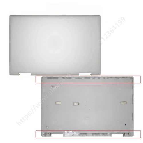 Imagen 2 del producto Nuevo para Pavilion X360 14-DY TPN-W146 cubierta trasera LCD para portátil bisel frontal cubierta inferior con reposamanos marcos para portátiles M45000-001