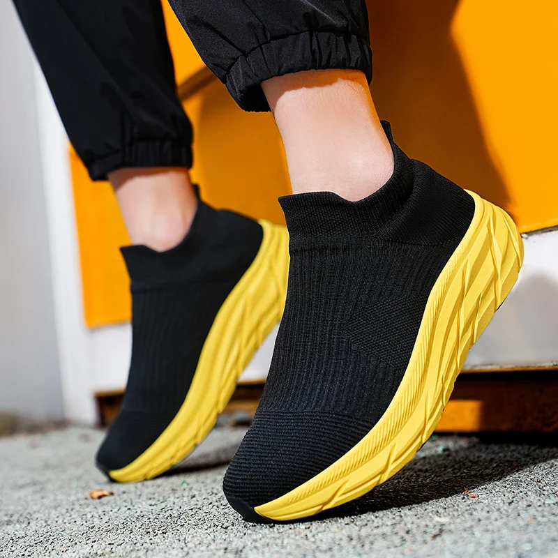 Tennis-Sockenschuhe für Damen, atmungsaktive Freizeitschuhe, leichte Sportschuhe, Plateauschuhe für Damen, Wanderschuhe