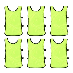 Chaleco de fútbol de 6 piezas para niños, camiseta de entrenamiento, camisetas sin mangas, babero para bebé, trotar, correr