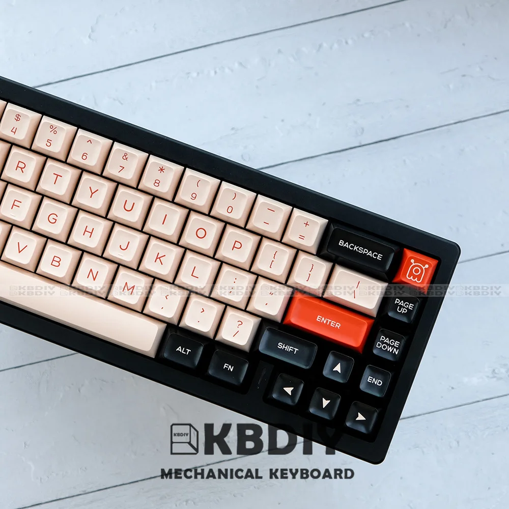 KBDiy 160 Keys/Set GMKFans Flamingo Keycap Mechanical Keyboard PBT Keycaps Custom SA Profile Double Shot ISO Key Cap for GMK67