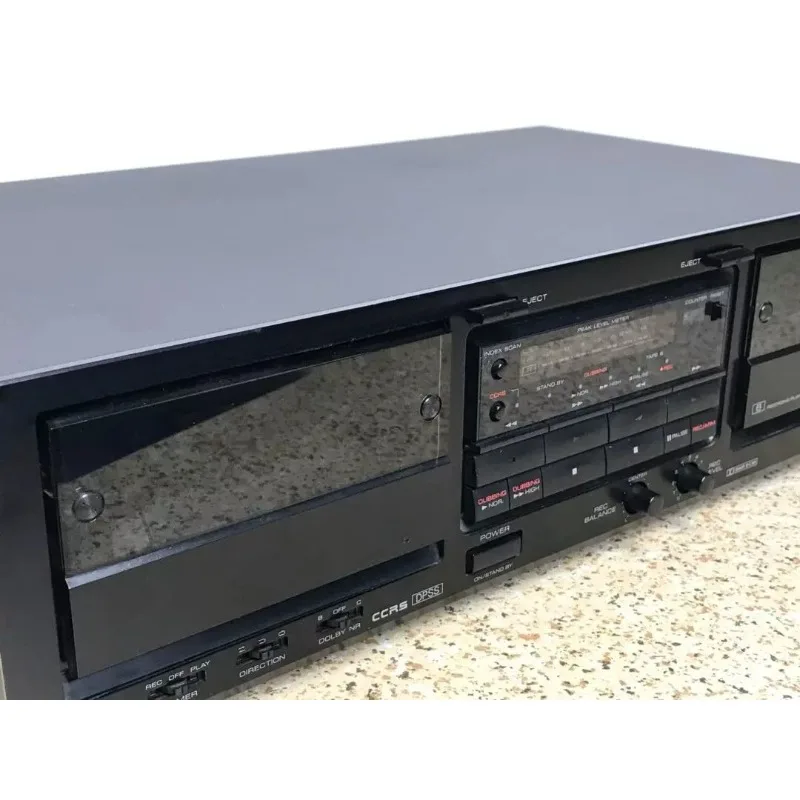 Used Dual Deck Cassette Tape Player Recorder Machine Auto Cycle Play Second Hand Audio Equipment