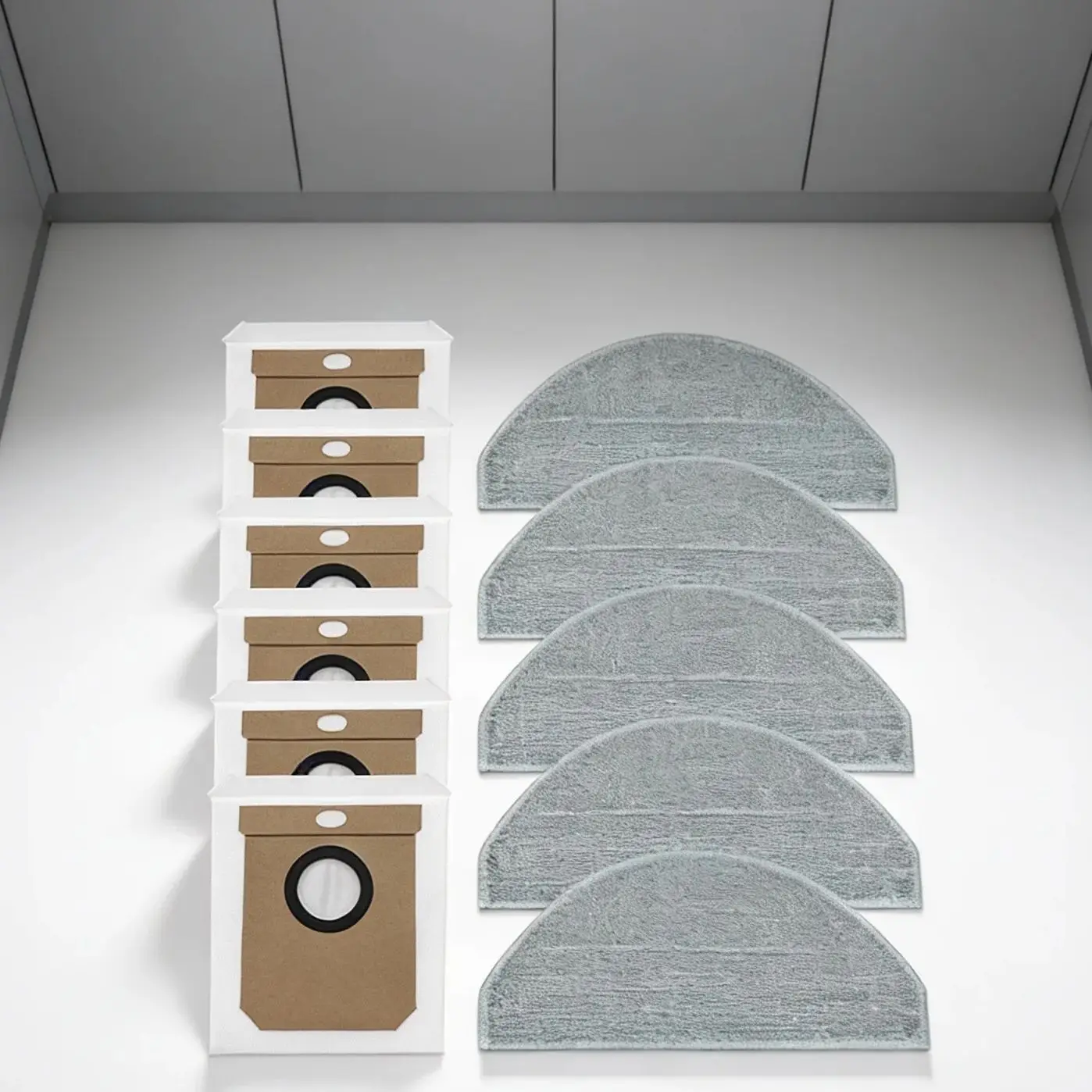 Mop Cloth And Dust Bag Kit Compatible With For DEERMA S30 For DEM-S30 Robot Vacuum Cleaner Sweeping Parts Sweeper Accessory