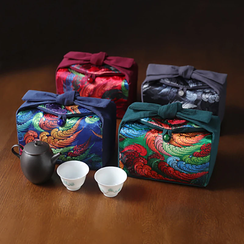 

Outdoor Travel Teaware Storage Bag Cotton Material Tea Cozies Portable For One Teapots Two Cups Tea Set Cozies Ceremony Decor