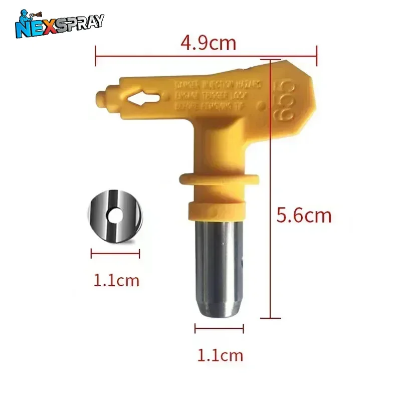 For Paint Sprayer Yellow Airless Spray Gun Nozzle Tip Multiple Models 3600psi Airless Tips 395/515/417/211/517/635/109