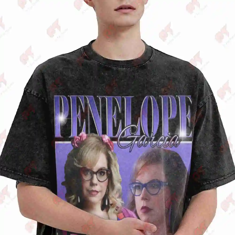 Penelope Garcia Criminal Minds Vintage Washed Tee Pure Cotton T-Shirt