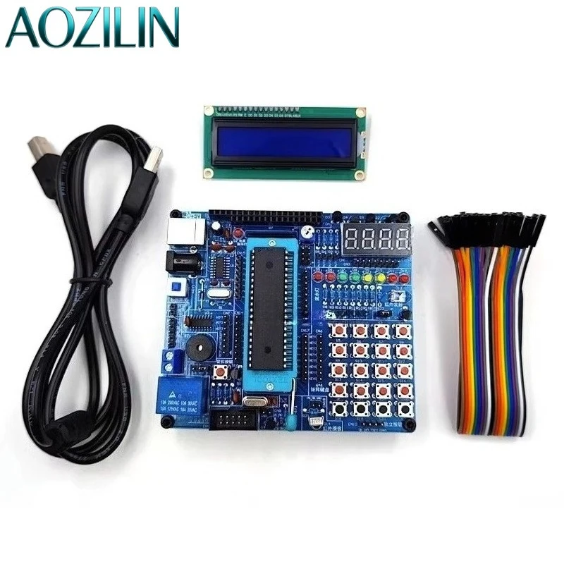 AOZILIN Beginner MCU Soldering Practice Kit Loose Parts Learning Experiment Circuit Board Assembly Set