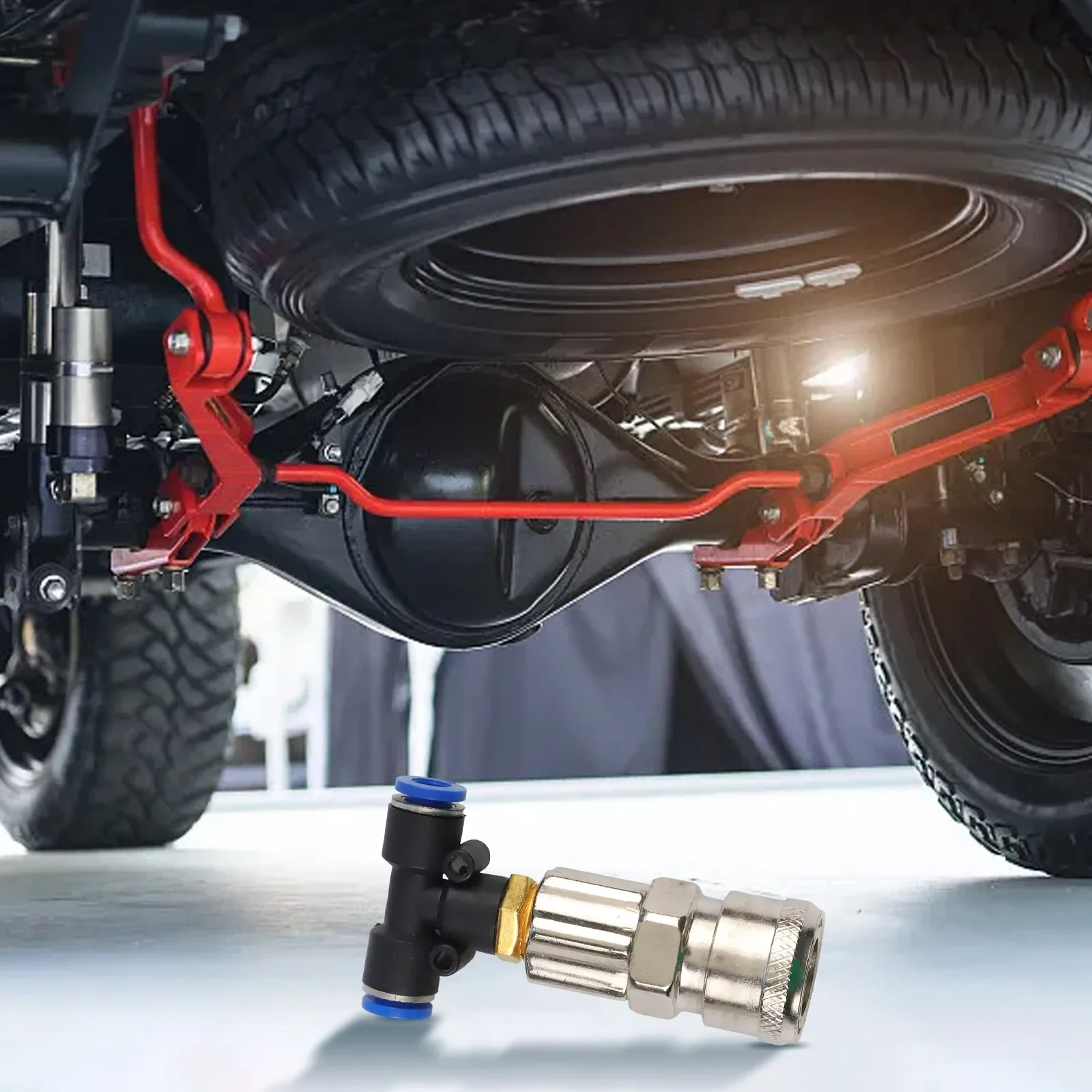 High Performance Pneumatic Tank Connector Three Way Design 1/4 Inch Inlet 6mm Tube For Use In Trucks And Trailers