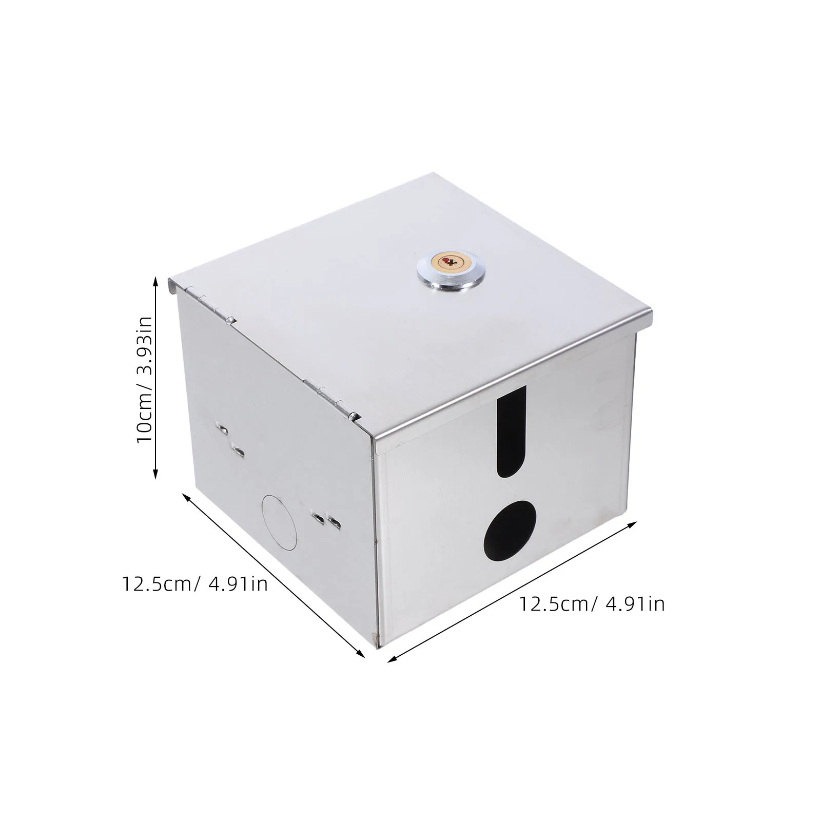 صندوق مقبس مقاوم للماء من الفولاذ المقاوم للصدأ للاستخدام الخارجي قابل للقفل وشديد التحمل ومقاوم للعوامل الجوية لمنفذ الشارع