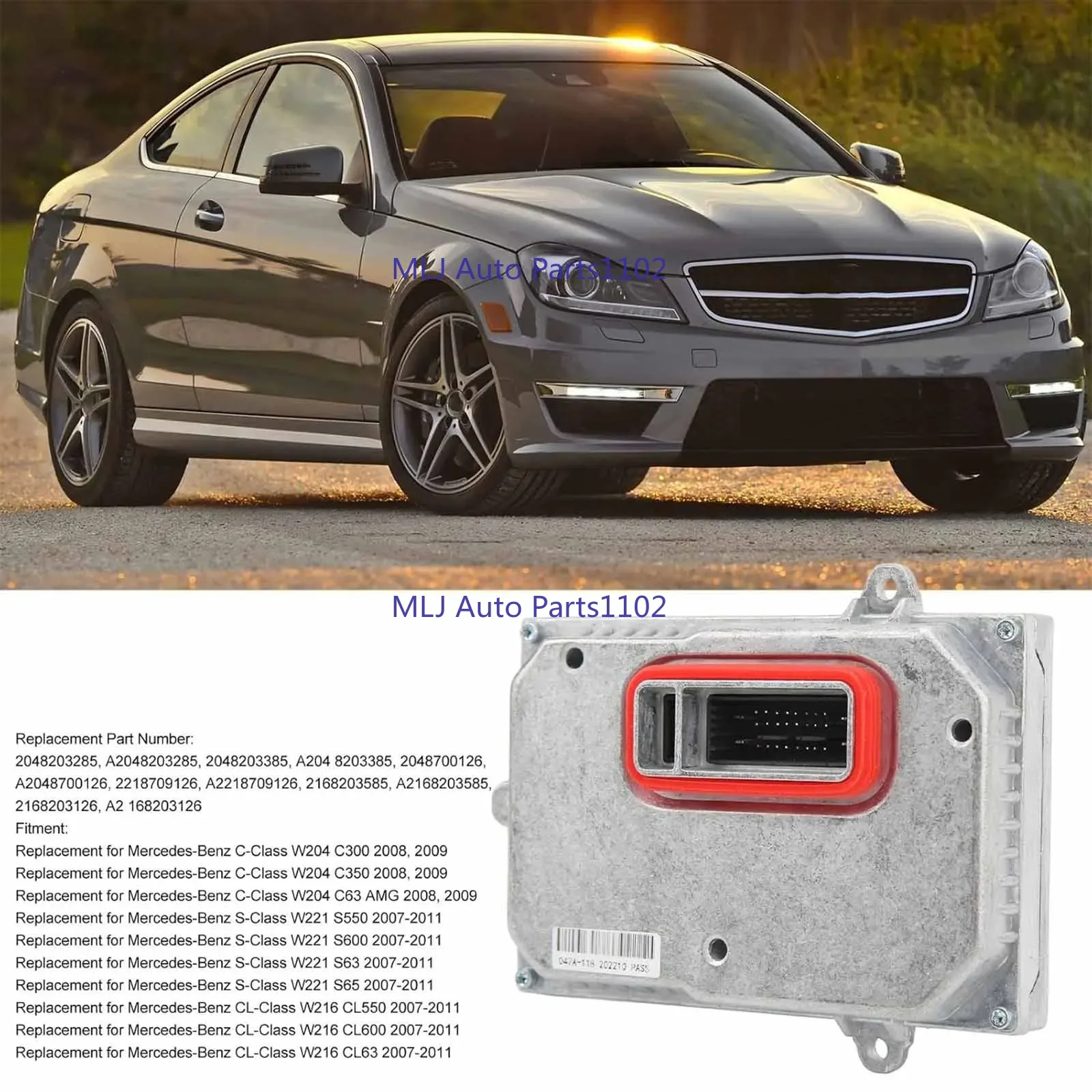 

A2048203285 130732915602 2048203285 For C Class W204 C300 C350 C63 AMG Light Xenon Control Unit Hid Headlight Module Ballast