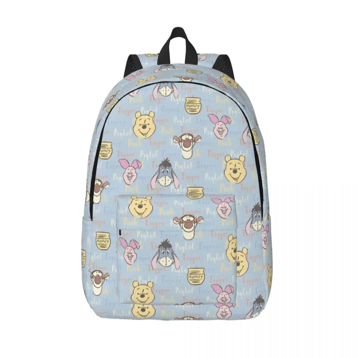 

Winnie The Pooh Friends Backpack Men Women Casual Hiking Travel Daypack Piglet Tigger Eeyore College Shoulder Bag Lightweight