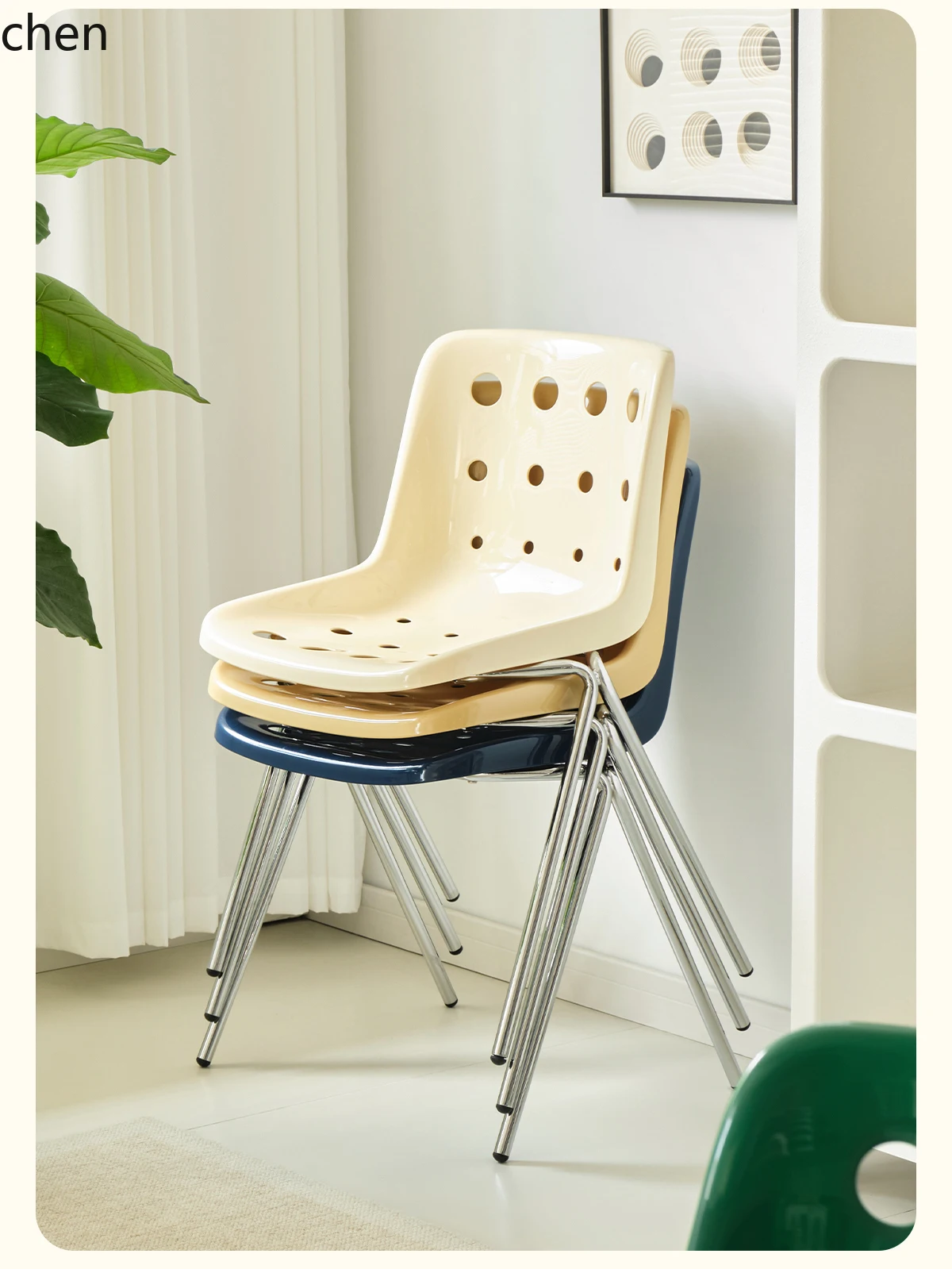 

HXL Medieval Cheese Chair Restaurant Simple Coffee Shop Milk Tea Shop Backrest Dining Chair