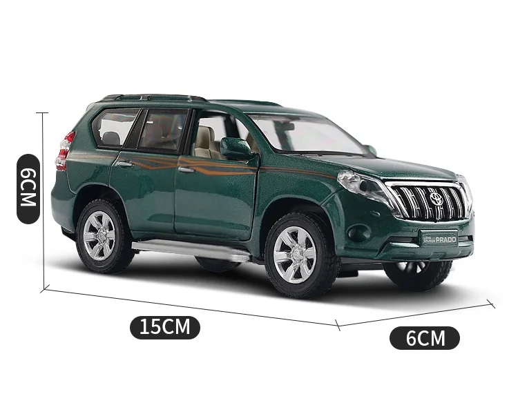 High Simulation Exquisite Diecasts&Toy Vehicles: ShengHui Car Styling TOYOTA Land Cruiser Prado SUV 1:32 Alloy Diecast Car Model