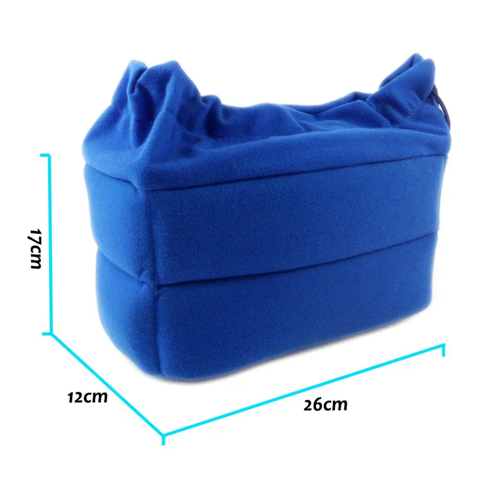 كاميرا إدراج حقيبة التقسيم مبطن حقيبة المخملية للصدمات حماية عدسة الكاميرا حقيبة لينة لكاميرات كانون نيكون سوني DSLR