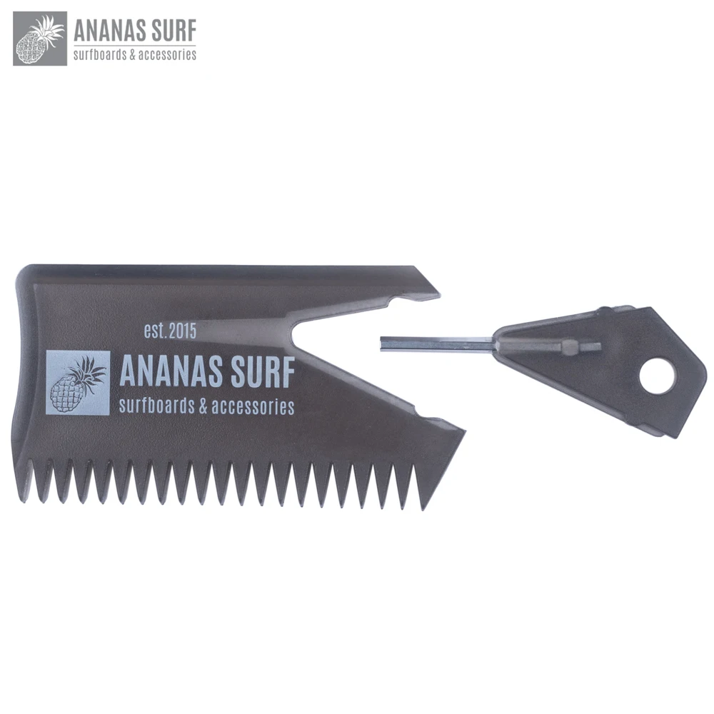 Ananas Surf Wax Comb Surfboard SUP Wax Remove Comb With Fin Key for Water Sports Surf